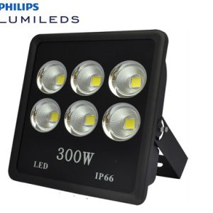 Đèn led Pha chiếu xa 300W Philips OEM / Pha Ly 300W - đèn pha chiếu sáng sân bóng/ kho bãi