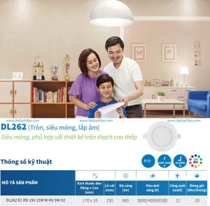 Đèn Philips 12W DL262