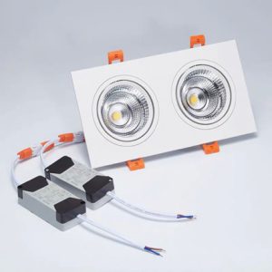 Đèn led âm trần đôi 2x20W Philips Oem